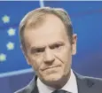  ??  ?? 0 EC president Donald Tusk