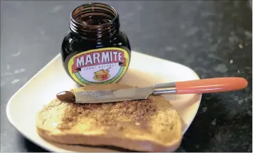  ??  ?? The drop in the pound’s value has put pressure on Unilever to increase the prices of products such as Marmite in the UK.