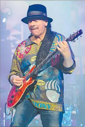  ??  ??    Carlos Santana será invitado especial en los festivales Vive Latino y Tecate Pa’l Norte. Foto Notimex