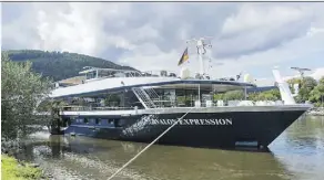  ?? AARON SAUNDERS ?? The Avalon Expression, seen here moored in Miltenberg, Germany, is part of Avalon Waterways’ fleet of Suite Ships. In addition to Avalon’s Active Discovery river cruises on the Danube, the line is debuting new Active Discovery voyages on the Rhine in...