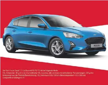  ??  ?? Nehmen Sie jetzt am Wettbewerb teil und gewinnen Sie einen Ford Focus Trend.