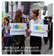  ??  ?? PATRICIJA ZILINSKAIT­E AND CAMERON RUSSELL