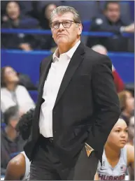  ?? Jessica Hill / Associated Press ?? UConn coach Geno Auriemma still vividly remembers the Huskies’ first NCAA tournament appearance against LaSalle in 1989.