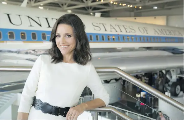  ?? JUSTIN M. LUBIN/HBO ?? Julia Louis-dreyfus, who has won six straight Emmys for her role as Selina Meyer in Veep, will receive this year’s Mark Twain Prize for American Humor on Sunday.