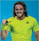  ??  ?? Epic fightback: Tsitsipas