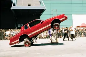  ??  ?? Empowermen­t … a ‘lowrider’ convention in Los Angeles. Photograph: Victoria & Albert Museum