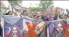  ?? PTI FILE ?? There are at least eight groups that claim to be the real Karni Sena and two of them are spearheadi­ng protests against the film,