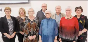  ?? NEWS PHOTO GILLIAN SLADE ?? Some new members were elected to the Senior Citizens Advisory Committee at the annual general meeting on Wednesday. From left, Barbara Stoesz (new), Rachelle Bistretzan (new), Sandy Seifert, Allan Bloomfield, LaVerne Noble (chair), Jim Hillson (new),...