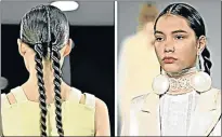  ??  ?? PLAITING IT: Braids have been trending everywhere you look this season