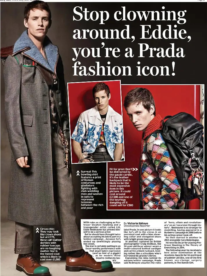 Eddie redmayne prada online
