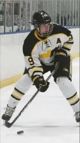  ?? Charles LeClaire/For the Post-Gazette ?? Aaron Miller leads second-seeded North Allegheny in goals with 17 and points with 20 heading into the Penguins Cup playoffs.