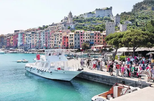  ?? DOMINIC ARIZONA BONUCCELLI ?? Porto Venere, an enchanting seafront village at the south end of the Cinque Terre, is the perfect launch point for scenic boat rides along the Italian Riviera.