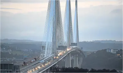  ?? Picture: Getty Images. ?? The new £1.3bn Queensferr­y Crossing over the Forth opened last week.