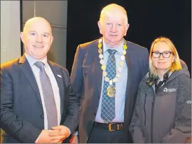  ?? (Photo: Patrick Browne) ?? Pictured are Eamonn Carroll, director, Blackwater Valley Opera Festival, Cllr. Declan Doocey, Deputy Mayor of Waterford City & County Council and Ivona Carr, of Failte Ireland, at Lismore Heritage Centre - for the local launch of Blackwater Valley opera Festival