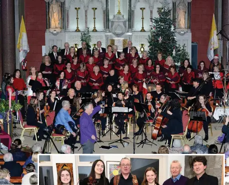  ??  ?? Michael Holohan Conductor,The Tredagh Singers and the Boyne Valley Chamber Orchestra and Guests at the Airs of Old Drogheda Concert at the Augustinia­n Church Photo Jimmy Weldon