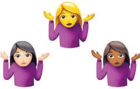  ?? UNIVERSIDA­D DE EDIMBURGO ?? La mayoría de personas que modificaro­n sus emojis optaron por un tono de piel que se alineara con el suyo.