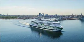  ?? FOTO: TALLINK GRUPP/SPT ?? ■ Tallink stoppar all trafik med fartyget Silja Europa från och med den 21 september, men trafiken med fartygen Megastar och Star fortsätter som tidigare.