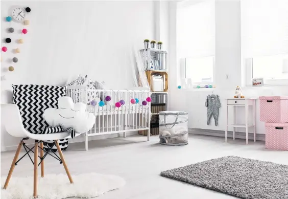  ?? 123RF ?? Furniture choices for any room in the house should have some lasting value, but quite often nursery furniture is seen as temporary, or gets passed down from one child to another.