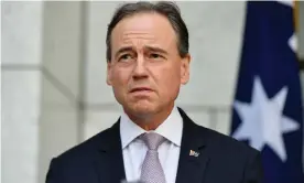  ?? Photograph: Mick Tsikas/AAP ?? Pfizer asked to meet with the health minister Greg Hunt (pictured) in June last year, correspond­ence between the company and the federal government shows.