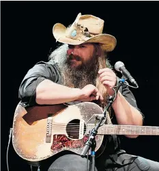  ??  ?? Chris Stapleton’s mantra musically and lyrically is that less is more.