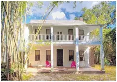  ?? COURTESY PHOTO ?? Henry Nehrling moved this 1880s Florida vernacular house from a nearby site to his Gotha land about 1902. It is now the centerpiec­e of Nehrling Gardens, a Florida Heritage Landmark site that’s also on the National Register of Historic Places.