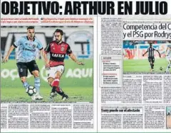  ??  ?? MD lo avanzó el 23 de mayo. Nada más acabar la Liga, este diario ya informó que el Barça trabajaba para avanzar la llegada de Arthur a julio pese a tener una opción de compra pactada para enero de 2019.