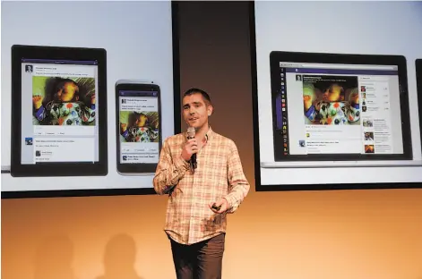  ?? Jim Wilson / New York Times ?? Chris Cox, Facebook’s chief product officer, says many users are just starting to learn how to shoot great video on their smartphone­s.