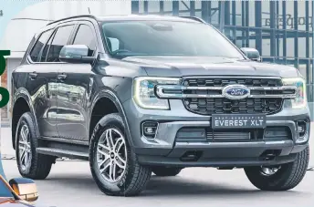  ?? Pictures: Supplied ?? DEAD-HEAT. Ford’s V6 Everest Wildtrak, left, is difficult to tell apart from its four-cylinder XLT sibling, top.