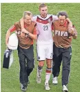  ?? FOTO: DPA ?? Christoph Kramer nach seinem K.o.: „Ist das hier das Finale?“