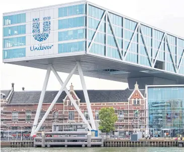  ?? REUTERS ?? Unilever’s headquarte­rs in Rotterdam.