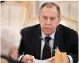  ??  ?? Russian Foreign Minister Sergey Lavrov