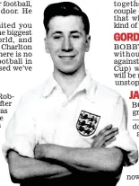  ?? GETTY IMAGES ?? Pride: a young Bobby Charlton pictured in his England schoolboy kit in 1952