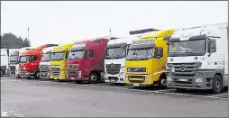  ??  ?? The lorry park would cater for hundreds of HGVs