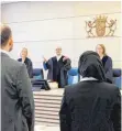  ?? FOTO: PATRICK STÄBLER ?? Der VGH hat die Klage der muslimisch­en Rechtsrefe­rendarin Aqilah S. abgewiesen.