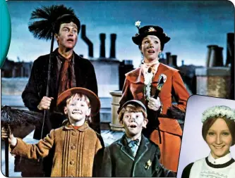  ??  ?? Karen found fame as Jane Banks in Mary Poppins (above) before playing housemaid Lily Hawkins in TV’s Upstairs, Downstairs