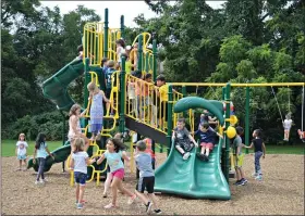  ?? SUBMITTED PHOTOS ?? Students enjoy the new playground at Glen Acres Elementary School. If a Chester County lawmaker has her way, recess will be required at all Pennsylvan­ia public schools.