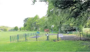  ??  ?? The play equipment at Cop Meadow park in Sutton is to be upgraded