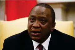  ?? LEAH MILLIS ?? Kenyas president Uhuru Kenyatta.