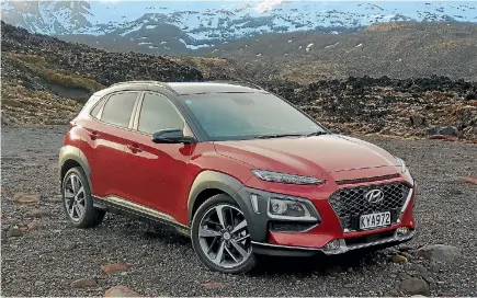  ?? SUPPLIED ?? Kona is Hyundai’s new small SUV, but it looks very different to the larger Tucson and Santa Fe.