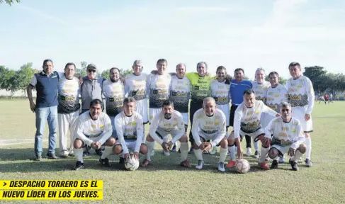  ?? FOTO: LA I ?? &gt; DESPACHO TORRERO ES EL NUEVO LÍDER EN LOS JUEVES.