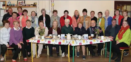  ??  ?? A large crowd turned out for the Alzheimer’s Tea Morning hosted by Tureencahi­ll Actively Retired Group in the local Community Centre.