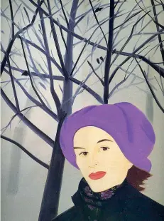  ??  ?? Un’opera dell’artista americano Alex Katz (1927)