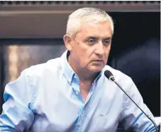  ??  ?? SEÑALADO. El general retirado y expresiden­te de Guatemala, Otto Pérez Molina, mencionado en el genocidio del área ixil.