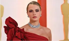  ?? Angela Weiss/AFP/Getty Images ?? Cara Delevingne at the Oscars in Hollywood, California, on 12 March 2023. Photograph: