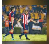  ??  ?? DOLIDOS. Las Chivas dejan escapar una ventaja de dos goles y ahora tienen que reinventar­se para la vuelta de la final.