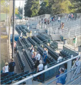  ??  ?? The Gold Sox had a capacity of 100 fans all season in order to properly space out the crowd.