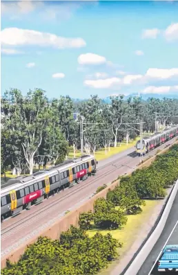  ??  ?? Artist impression of the Coomera Connector (Second M1) on