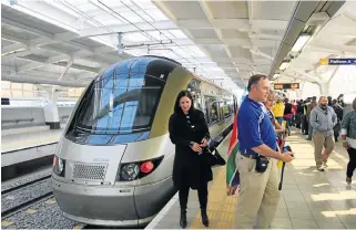  ?? /Katherine Muick-Mere ?? Turnaround: The Gautrain is one of the successful public-private partnershi­ps . The PPP structure incentivis­es the private sector to deliver on time and in budget.