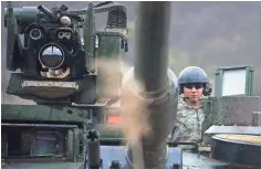  ?? GETTY IMAGES ?? U.S. soldiers prepare for a military exercise Friday near the border between South and North Korea in Paju, South Korea. The tension around North Korea is high ahead of a major North Korean holiday, the birthday of its founding dictator Kim Il Sung on...