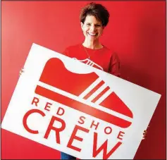  ?? (Arkansas Democrat-Gazette/Cary Jenkins) ?? Michelle Rupp is president of the Red Shoe Crew, a younger profession­als’ support group for the Ronald McDonald House near Arkansas Children’s Hospital.